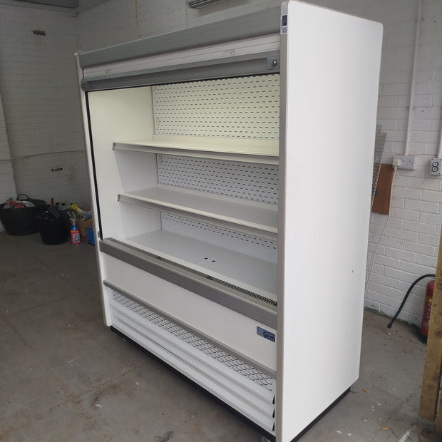 Williams Gem 1.5m Slimline Refrigerated Display in White with Security Shutter