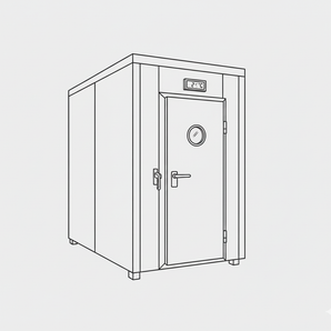Commercial chest freezer for sale, a robust storage solution for frozen goods in catering and food service.