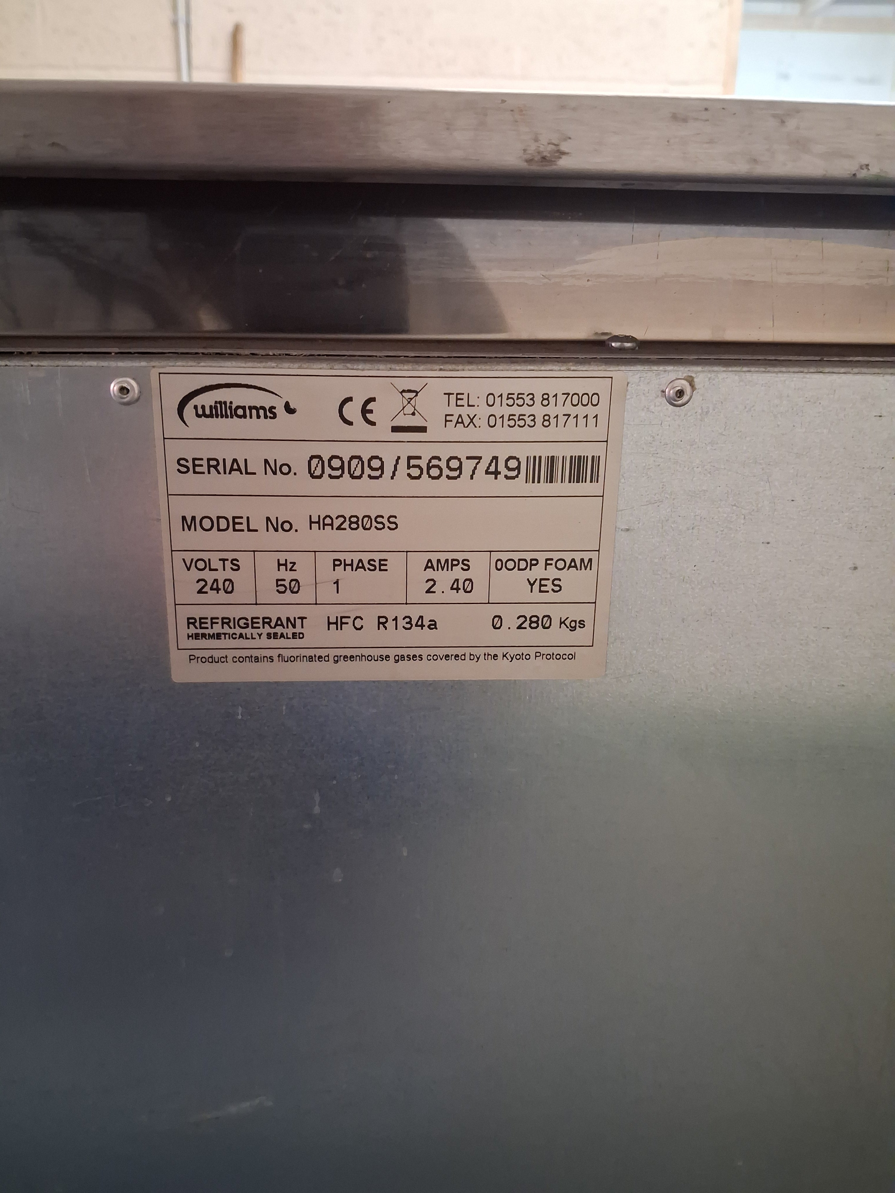 Williams Under-Counter Fridge