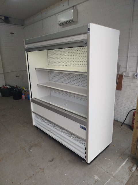 Williams Gem 1.5m Slimline Refrigerated Display in White with Security Shutter