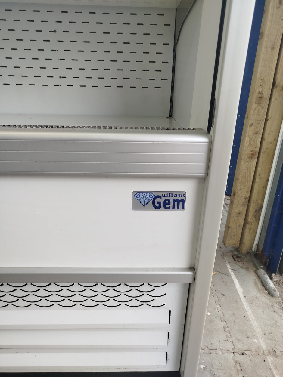 Williams Gem 1.5m Slimline Refrigerated Display in White with Security Shutter