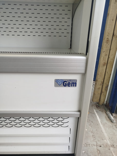 Williams Gem 1.5m Slimline Refrigerated Display in White with Security Shutter