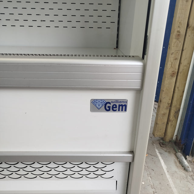 Williams Gem 1.5m Slimline Refrigerated Display in White with Security Shutter