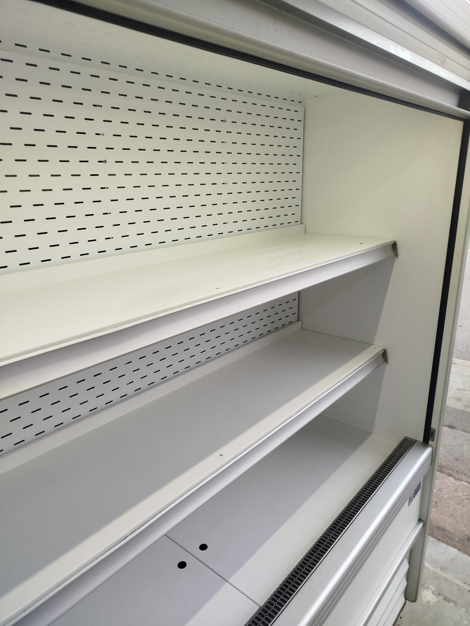 Williams Gem 1.5m Slimline Refrigerated Display in White with Security Shutter