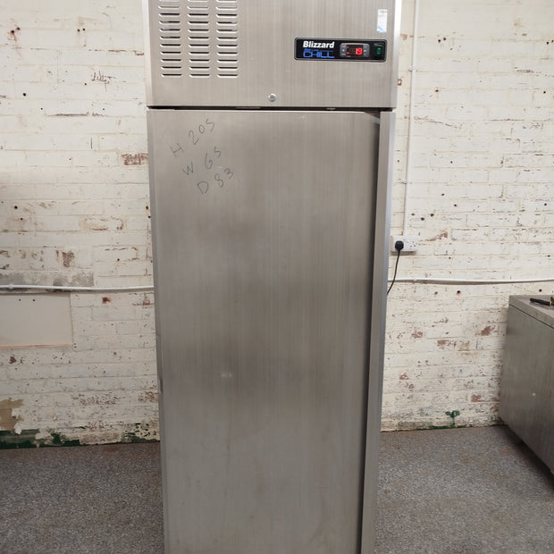 Blizzard Blue line Chill Stainless Steel Upright Single Door Fridge