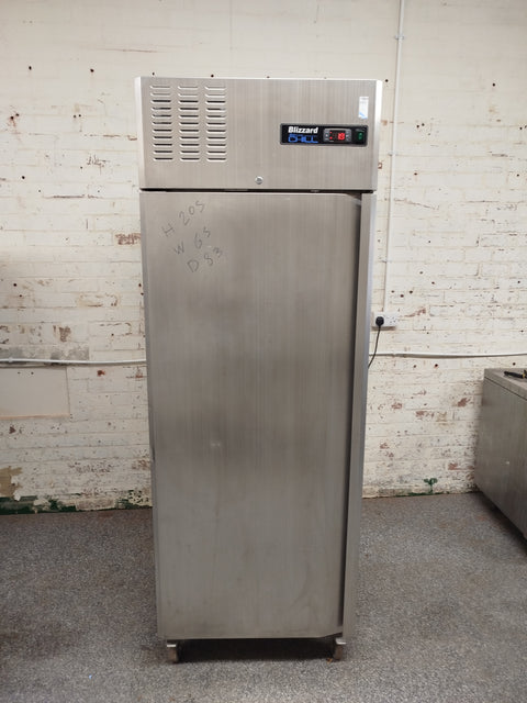 Blizzard Blue line Chill Stainless Steel Upright Single Door Fridge