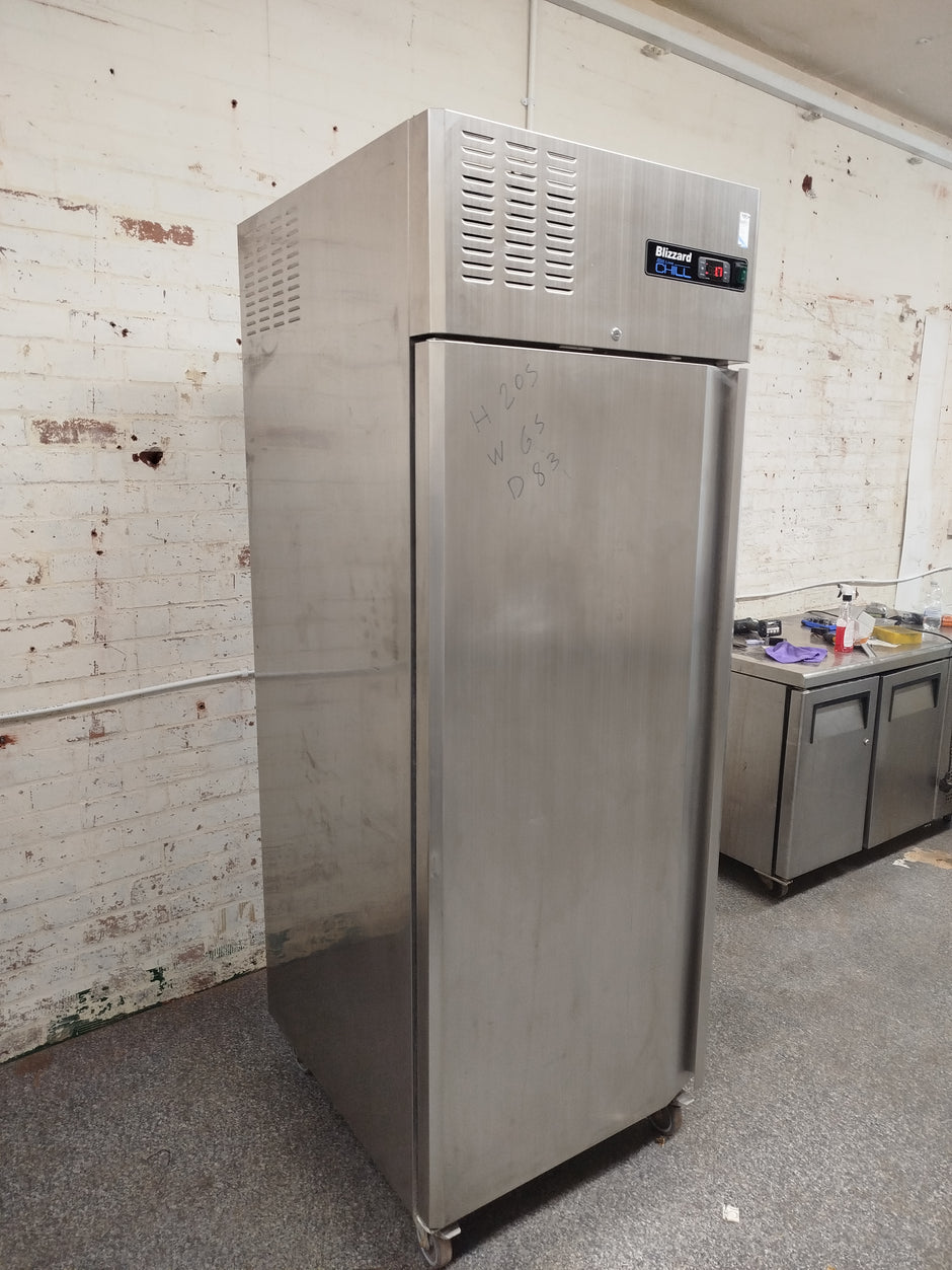 Blizzard Blue line Chill Stainless Steel Upright Single Door Fridge