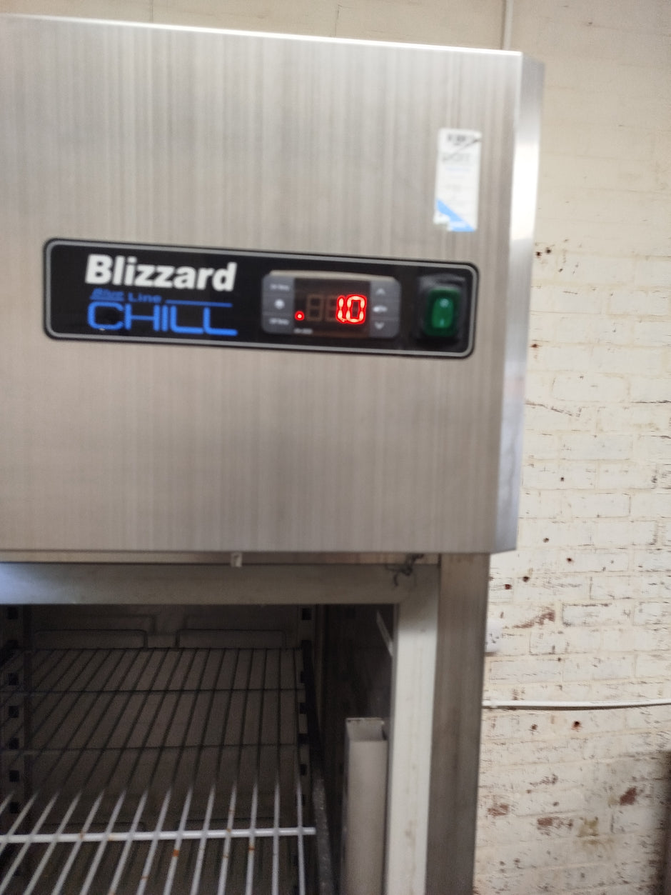 Blizzard Blue line Chill Stainless Steel Upright Single Door Fridge